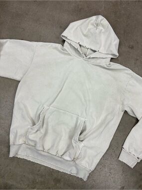 The Super Faded Sand Ultimate Distressed Heavyweight Hoodie